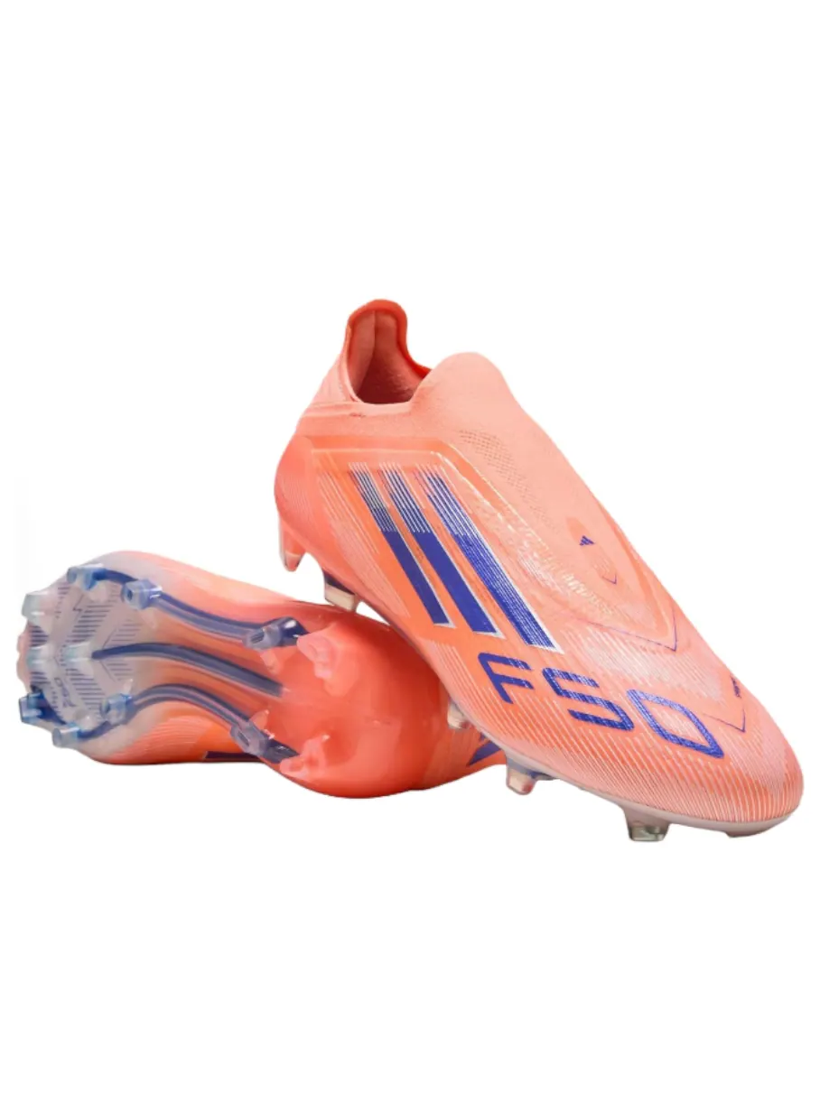 Adidas F50 Elite Laceless FG 'Beam Orange Lucid Blue Cloud White' — изображение 3 из 4, оранжевый/синий/белый