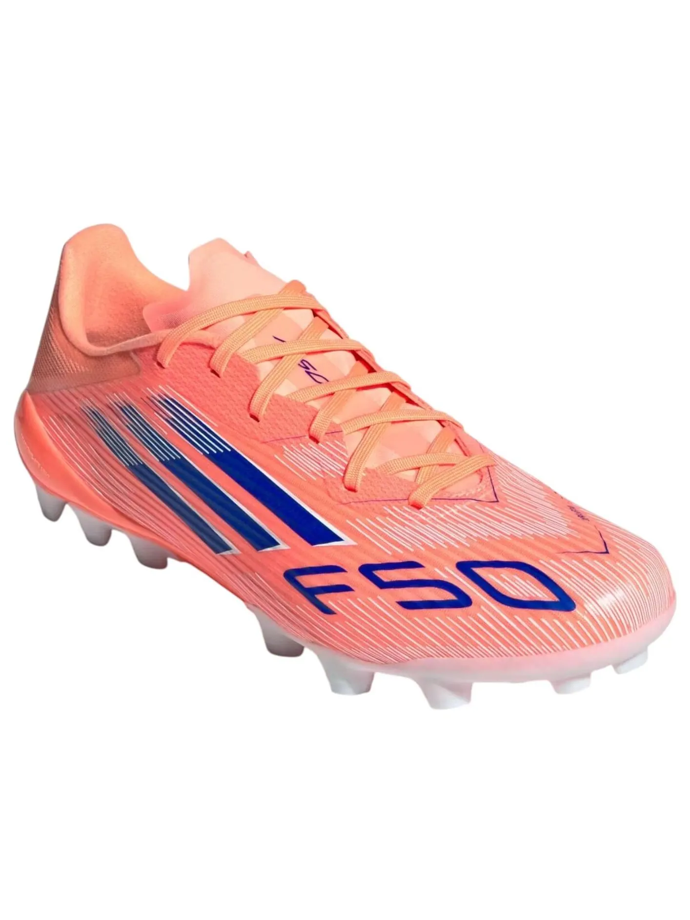 Кроссовки adidas F50 League AG 'Beam Orange Lucid Blue' — изображение 2 из 6, оранжевый
