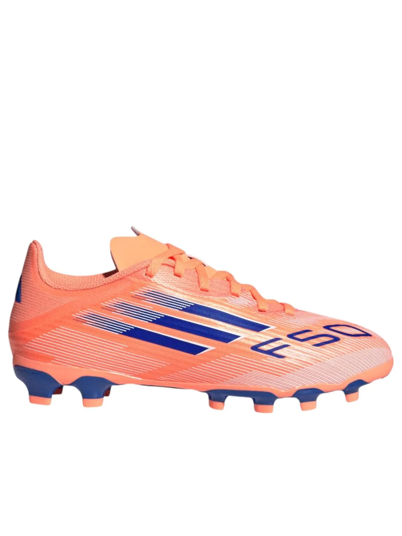 (GS) Adidas F50 League MG 'Beam Orange Lucid Blue' — изображение 2 из 5, оранжевый/синий/белый