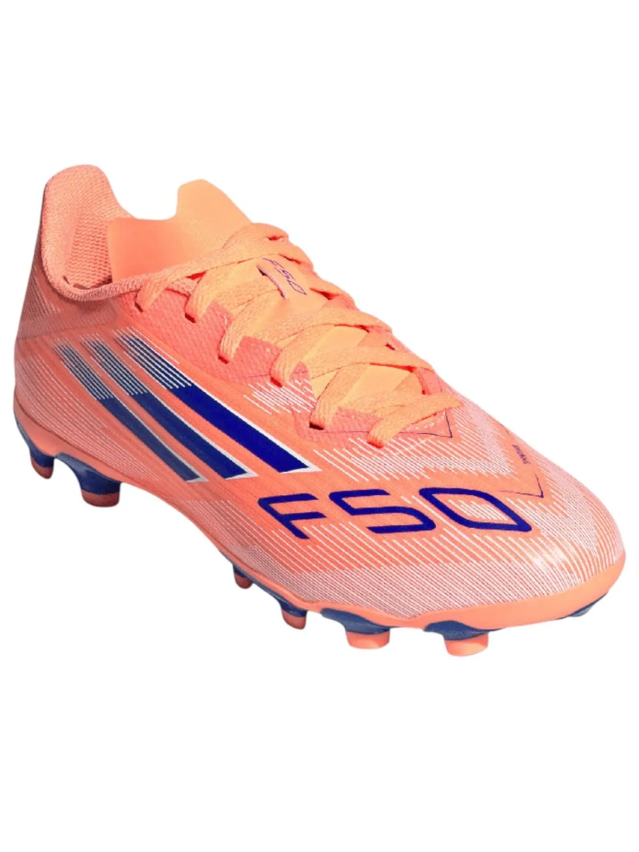 (GS) Adidas F50 League MG 'Beam Orange Lucid Blue' — изображение 5 из 5, оранжевый/синий/белый