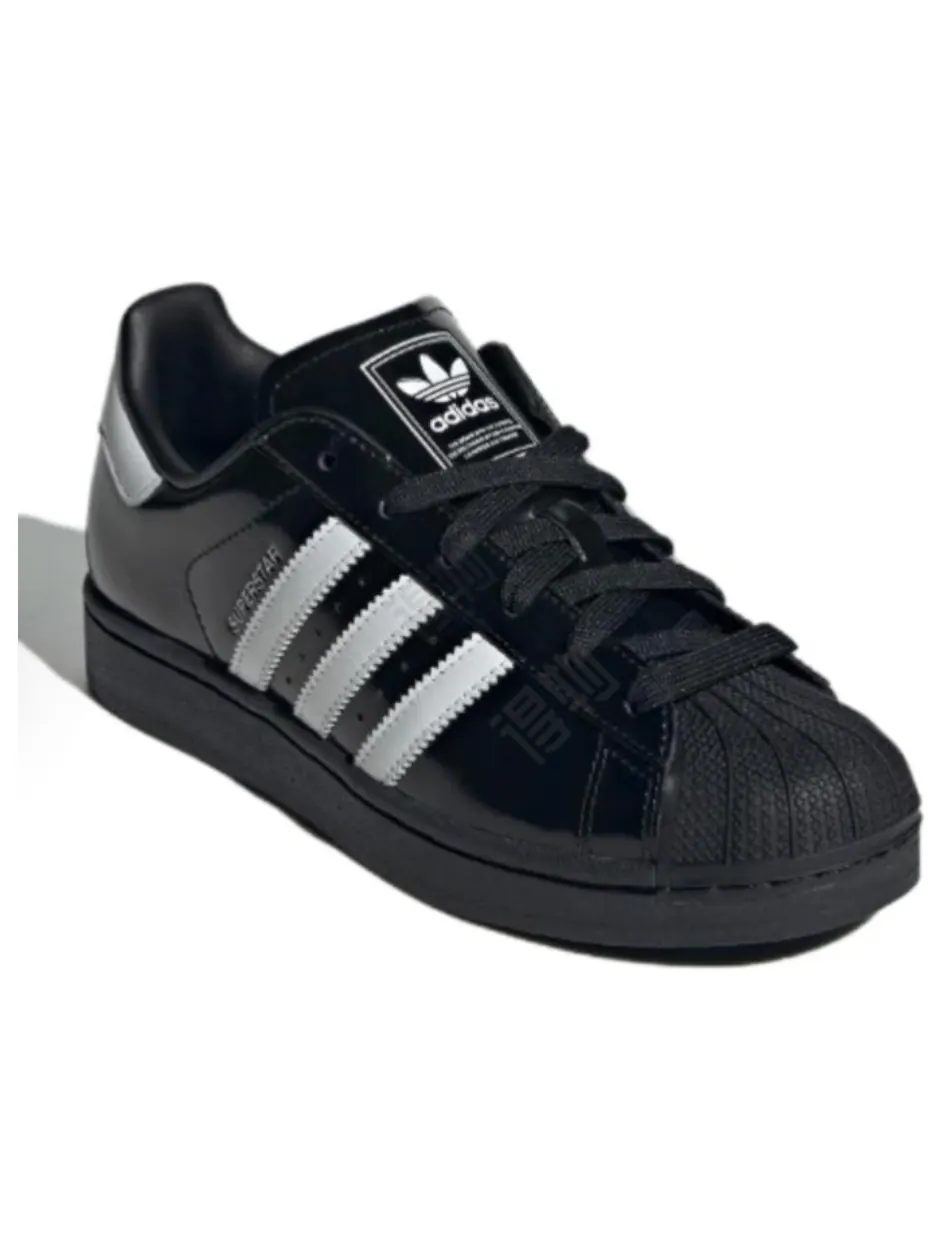 (WMNS) Adidas Superstar II 'Black White Patent' — изображение 2 из 4, черный/белый