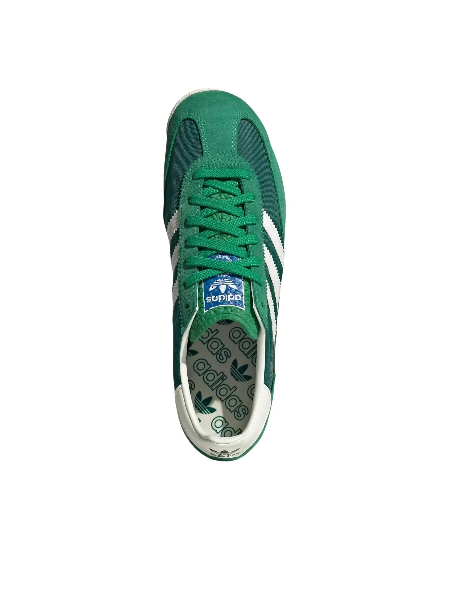 Мужские кроссовки с текстильным верхом Sl 72 Green White Adidas — изображение 4 из 5, зеленый