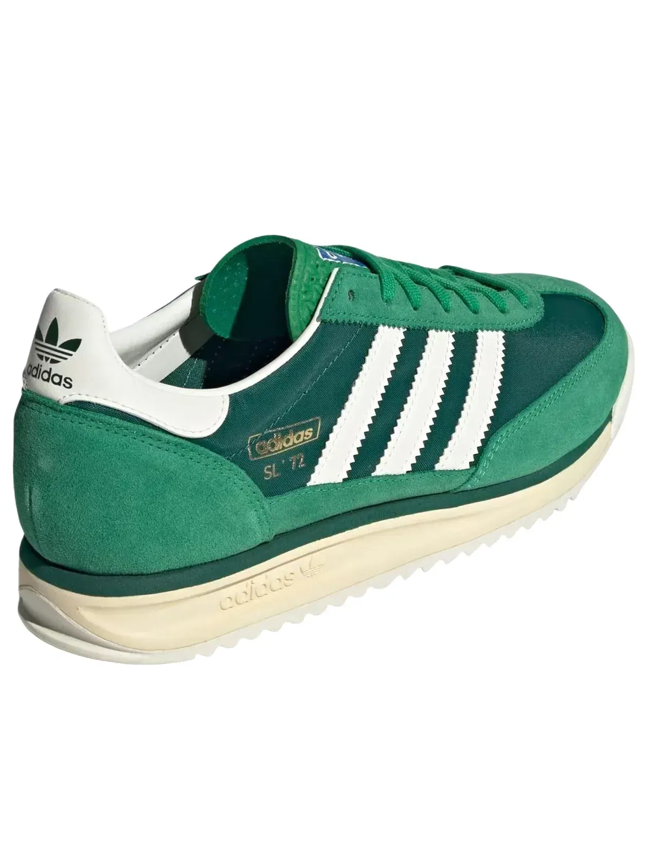 Мужские кроссовки с текстильным верхом Sl 72 Green White Adidas — изображение 5 из 5, зеленый