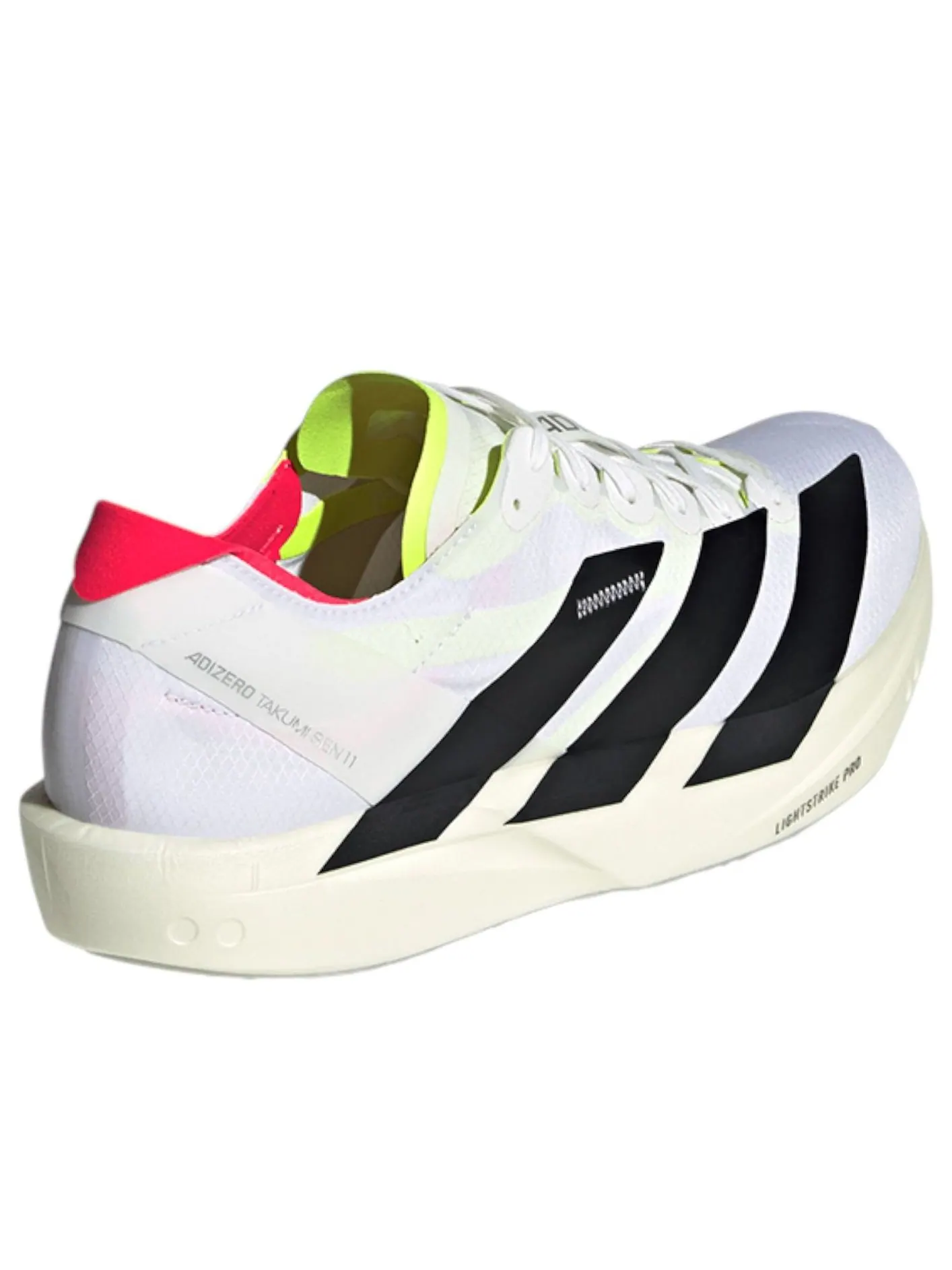 Кроссовки adidas Adizero Takumi Sen 11 'White Black Lucid Red' — изображение 3 из 5, белый