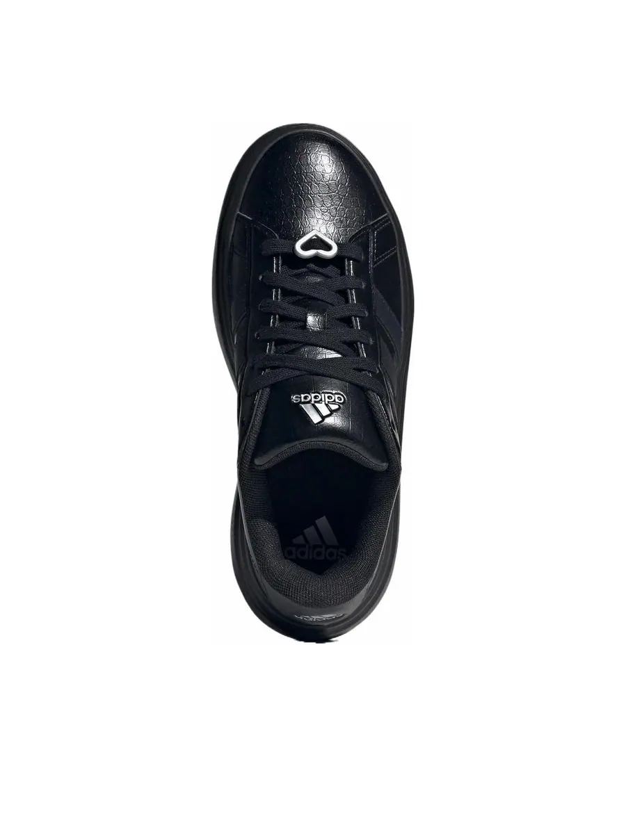 Кроссовки (WMNS) adidas Grand Court Platform 'All Black' — изображение 4 из 5, черный