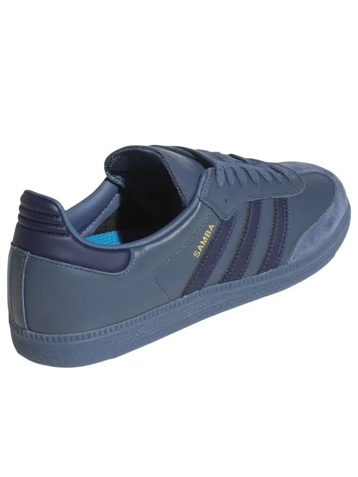 Adidas Samba ADV Preloved Ink — изображение 4 из 6, золотистый металлик