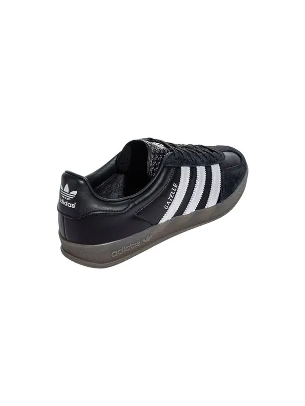 Кроссовки gazelle indoor 'black matte silver gum' Adidas — изображение 3 из 4, черный/серебристый