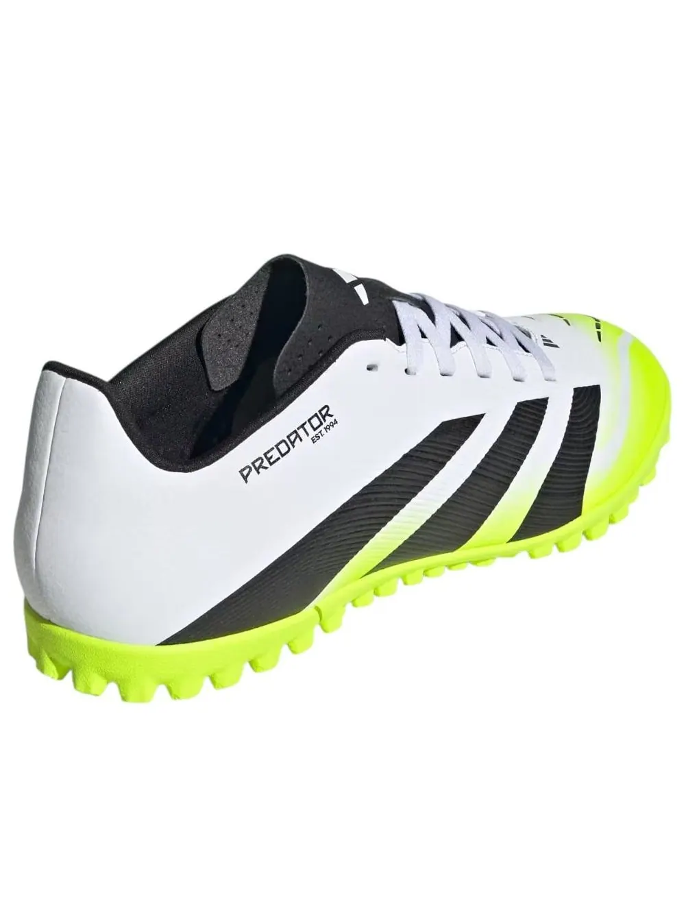 Adidas Predator Club Turf 'Cloud White Lucid Lemon' — изображение 5 из 5, белый/черный