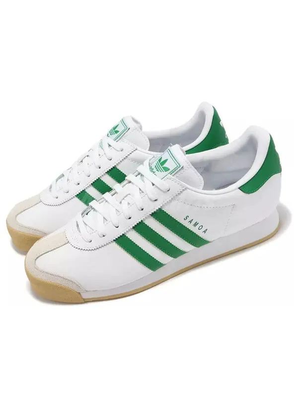 Кроссовки оригинал самоа Adidas — изображение 1 из 3, белый/зеленый