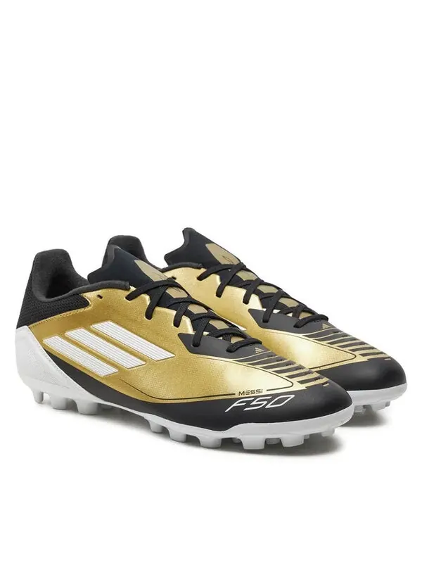 Кроссовки f50 league 2g 3g ag messi Adidas — изображение 2 из 4, черный/золотистый/белый