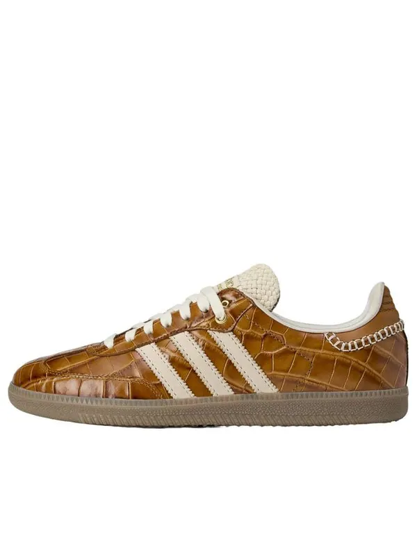 Кроссовки x wales bonner samba 'brown' Adidas — изображение 1 из 4, белый/коричневый