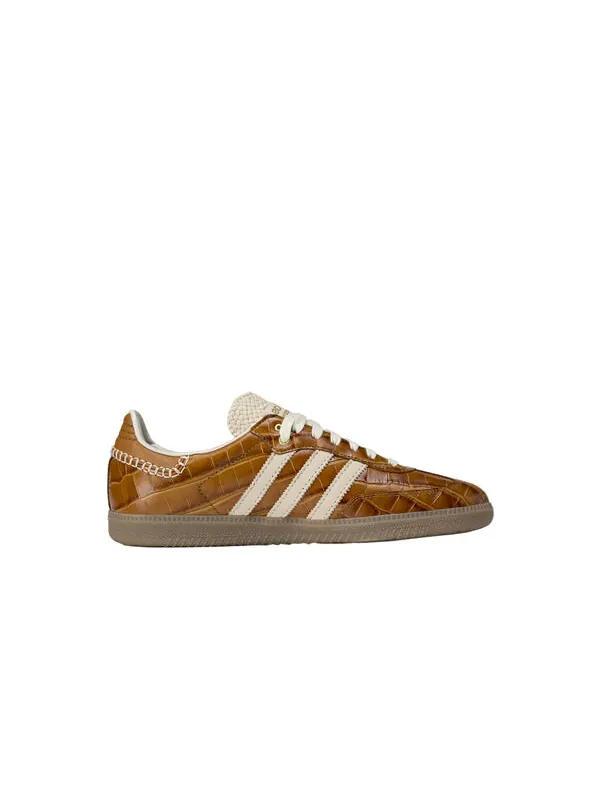 Кроссовки x wales bonner samba 'brown' Adidas — изображение 2 из 4, белый/коричневый