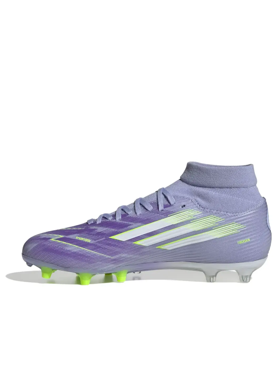Кроссовки (WMNS) adidas F50 League Mid-Cut FG 'Violet Tone Lucid Lemon Purple Rush' — изображение 1 из 6, фиолетовый