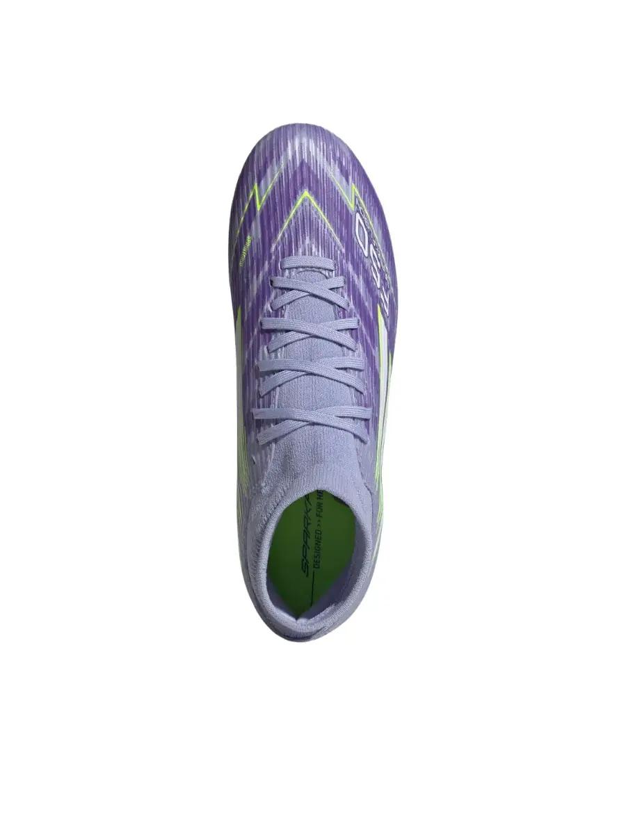Кроссовки (WMNS) adidas F50 League Mid-Cut FG 'Violet Tone Lucid Lemon Purple Rush' — изображение 4 из 6, фиолетовый