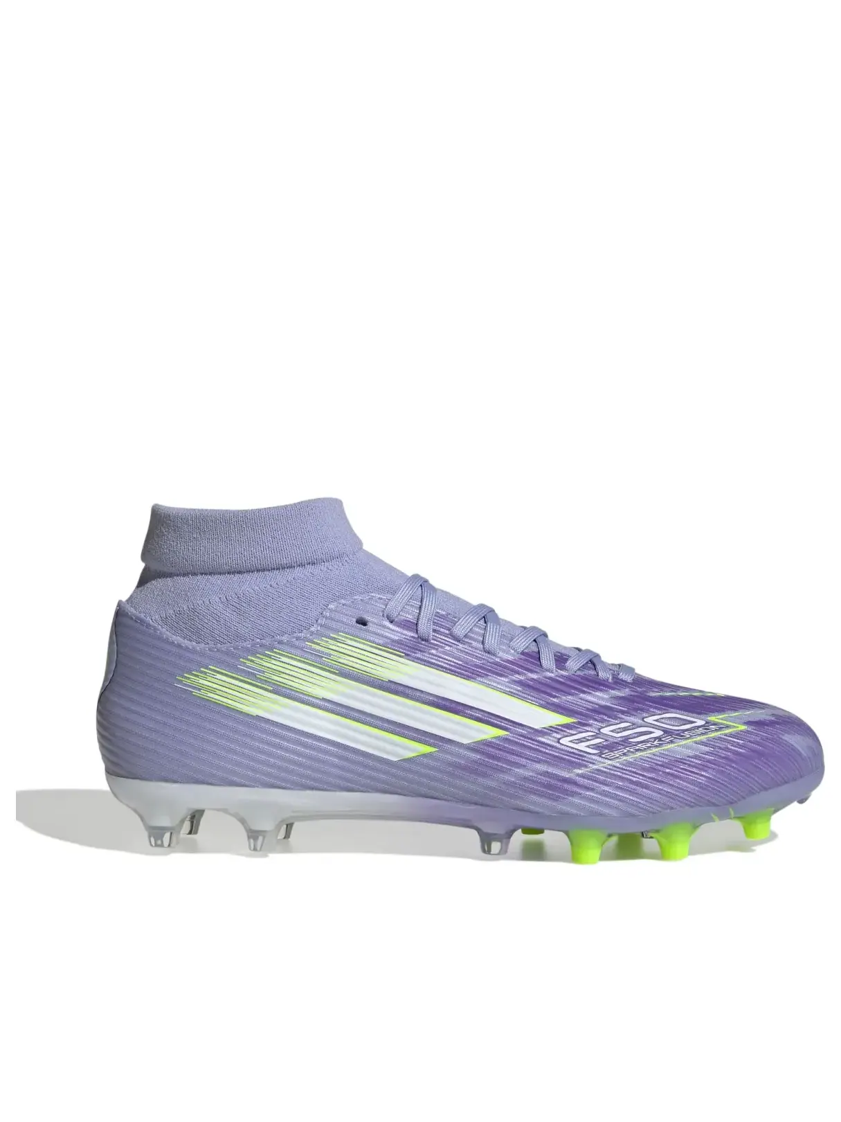 Кроссовки (WMNS) adidas F50 League Mid-Cut FG 'Violet Tone Lucid Lemon Purple Rush' — изображение 6 из 6, фиолетовый