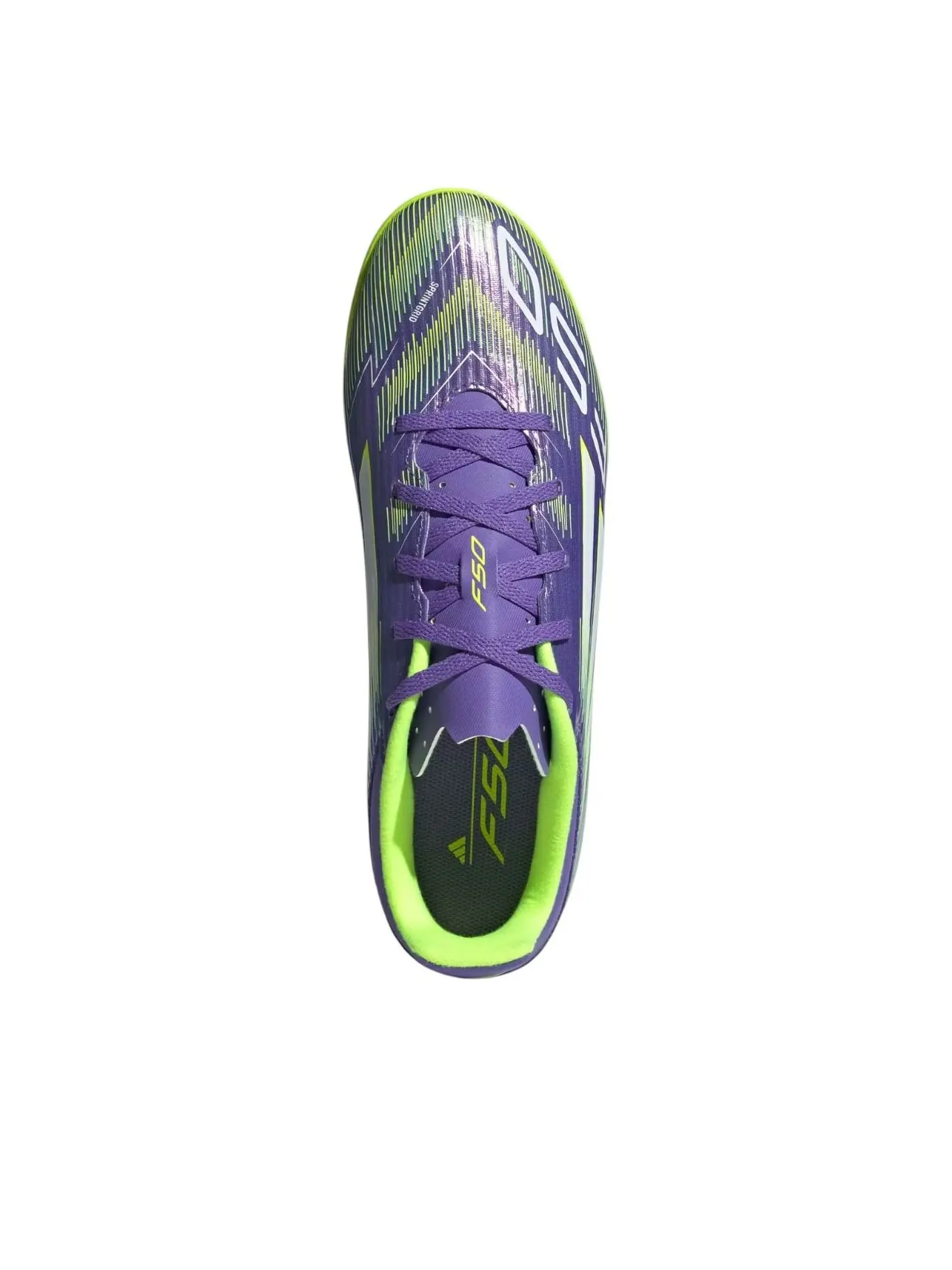 Кроссовки adidas F50 Club Turf 'Purple Rush Lucid Lemon' — изображение 2 из 5, фиолетовый
