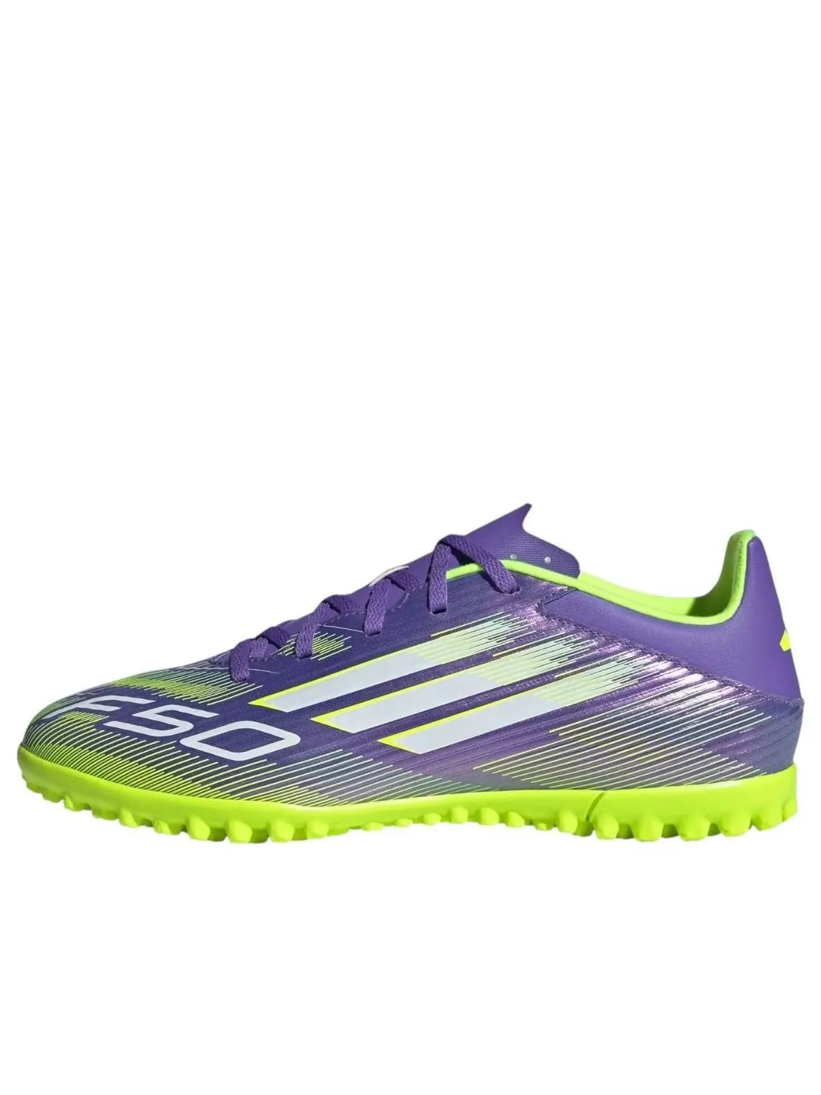 Adidas F50 Club Turf 'Purple Rush Lucid Lemon' — изображение 1 из 5, фиолетовый/белый