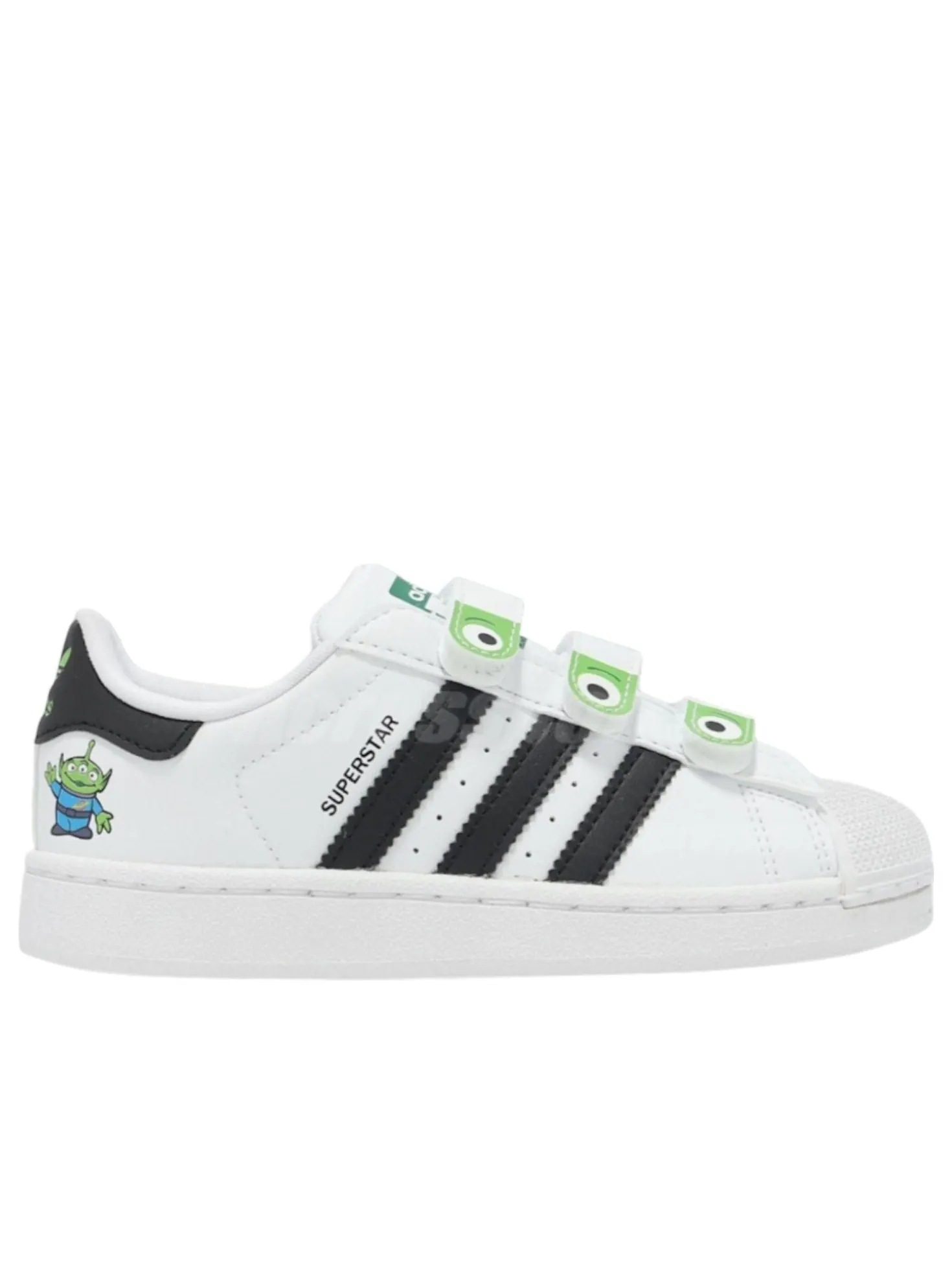 (PS) Adidas Superstar Toy Story 'Alien' — изображение 4 из 5, белый/черный/зеленый