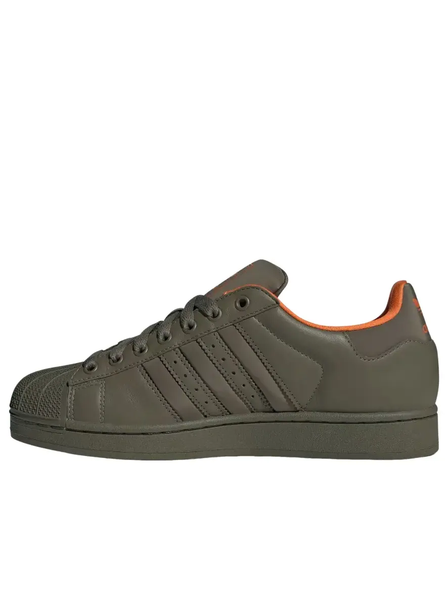 Кроссовки adidas Superstar 'Olive Strata Orange' — изображение 1 из 6, оливковый зеленый