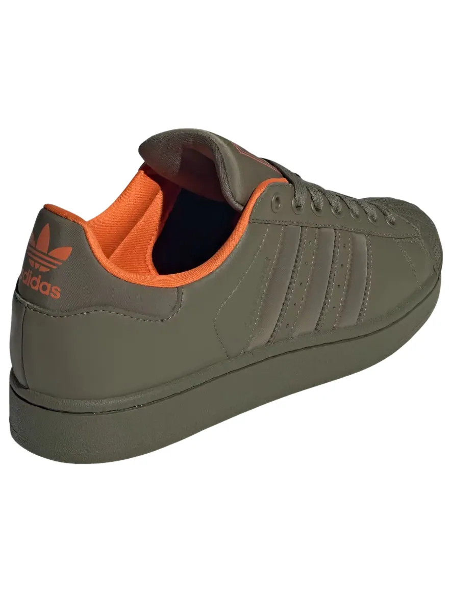 Adidas Superstar 'Olive Strata Orange' — изображение 3 из 6, оливковый/оранжевый