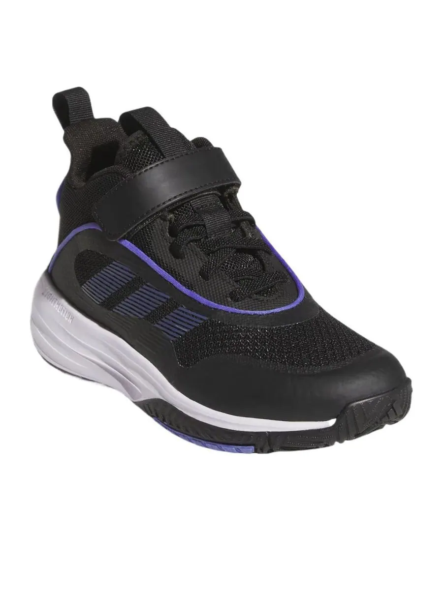 Кроссовки (GS) adidas Ownthegame 3.0 'Black White' — изображение 2 из 5, черный
