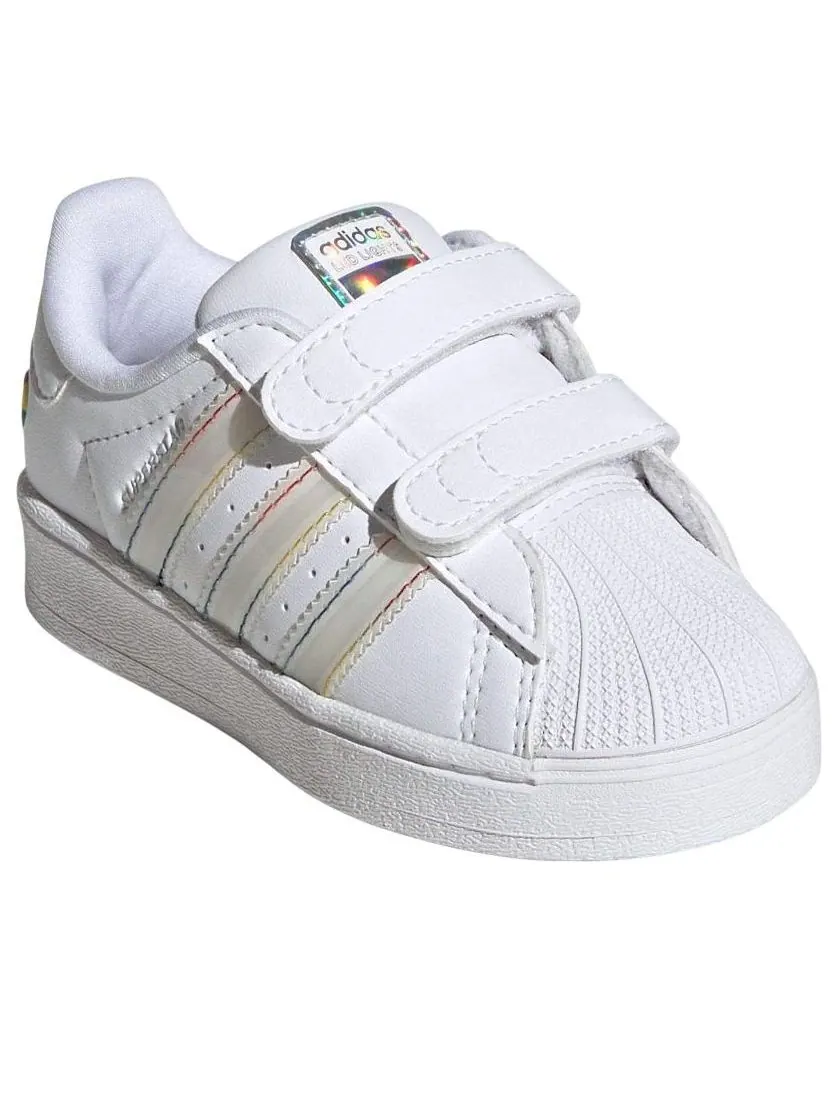Кроссовки (TD) adidas Superstar LED Light 'White' — изображение 3 из 6, белый