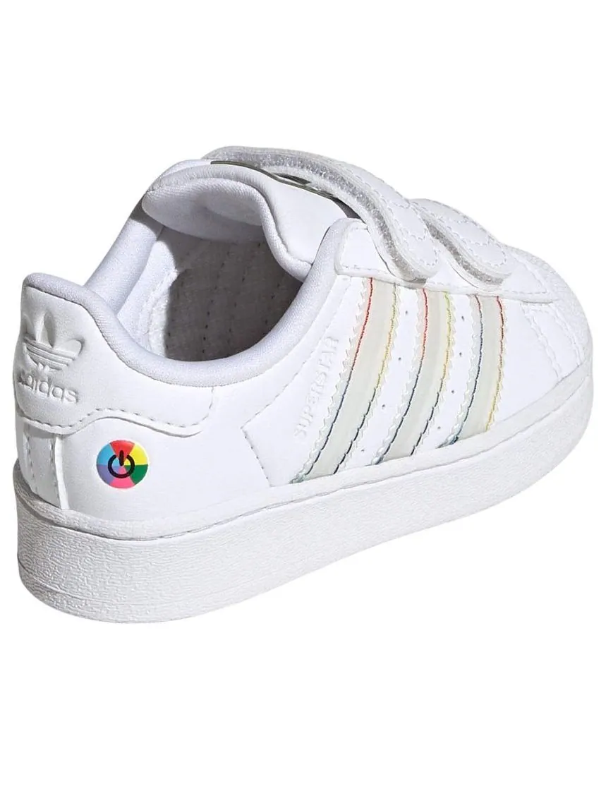 Кроссовки (TD) adidas Superstar LED Light 'White' — изображение 4 из 6, белый