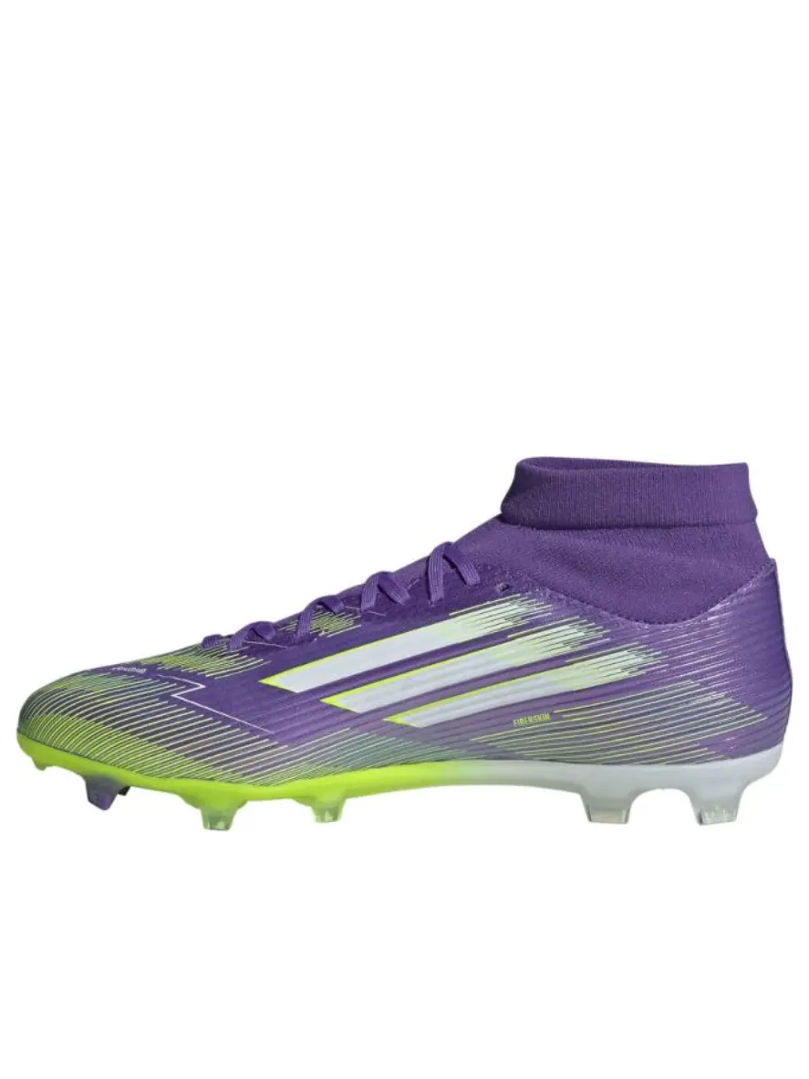 Adidas F50 League Mid-Cut FG/MG 'Purple Rush Cloud White Lucid Lemon' — изображение 1 из 6, фиолетовый/белый