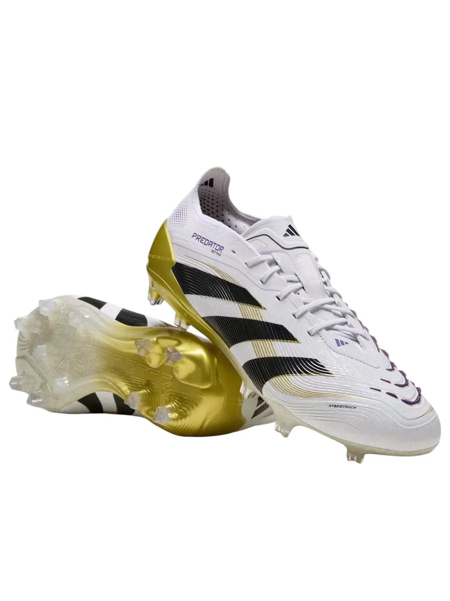 Кроссовки adidas Predator Elite FG 'Cloud White Black Gold Metallic' — изображение 2 из 3, белый
