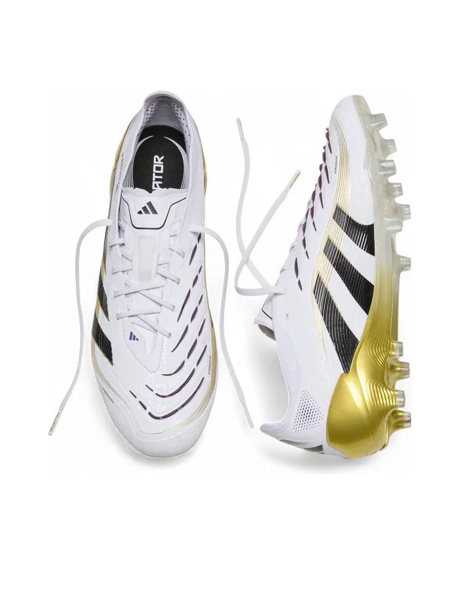 Кроссовки adidas Predator Elite FG 'Cloud White Black Gold Metallic' — изображение 3 из 3, белый