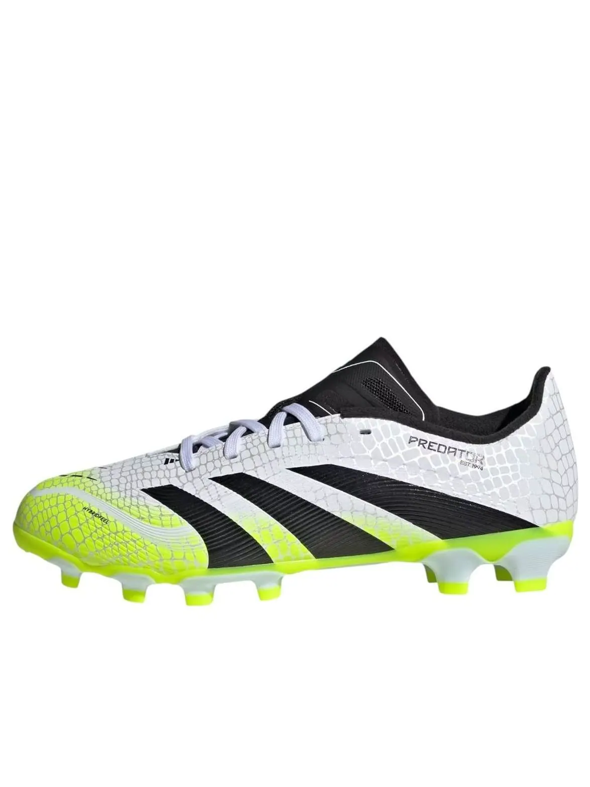 (GS) Adidas Predator League MG 'Cloud White Lucid Yellow' — изображение 1 из 5, белый/черный