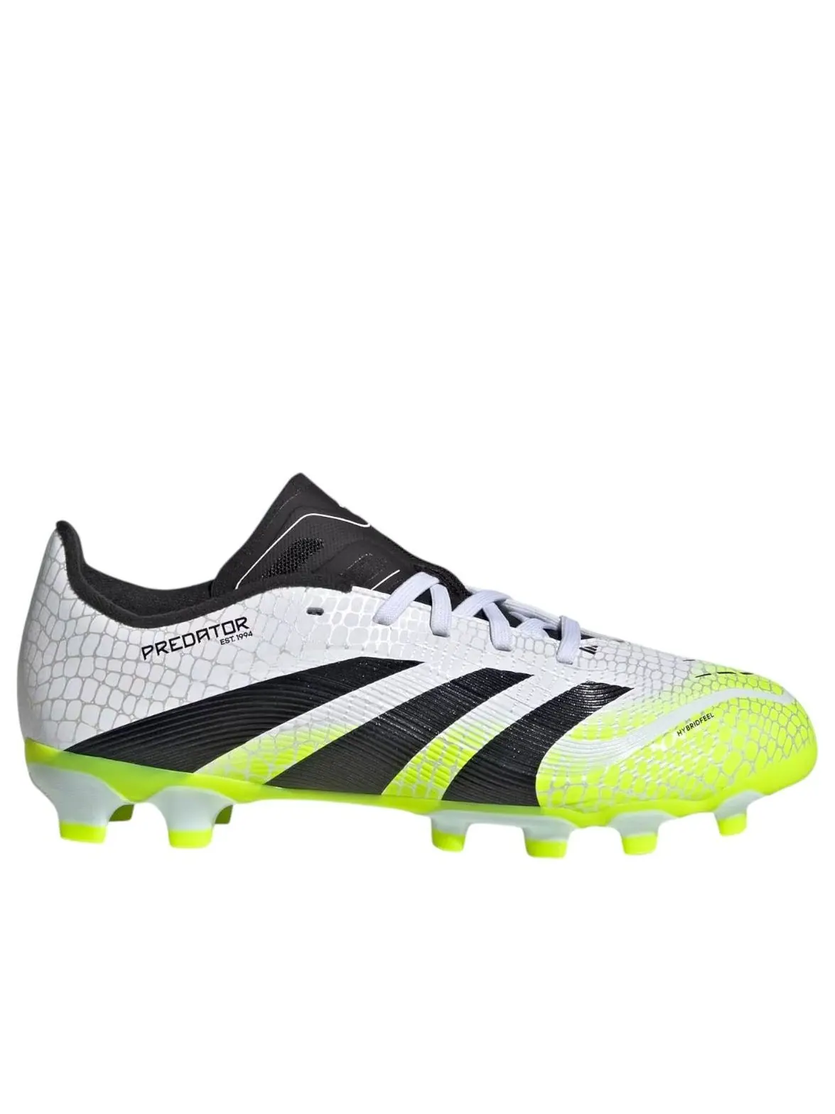 (GS) Adidas Predator League MG 'Cloud White Lucid Yellow' — изображение 2 из 5, белый/черный