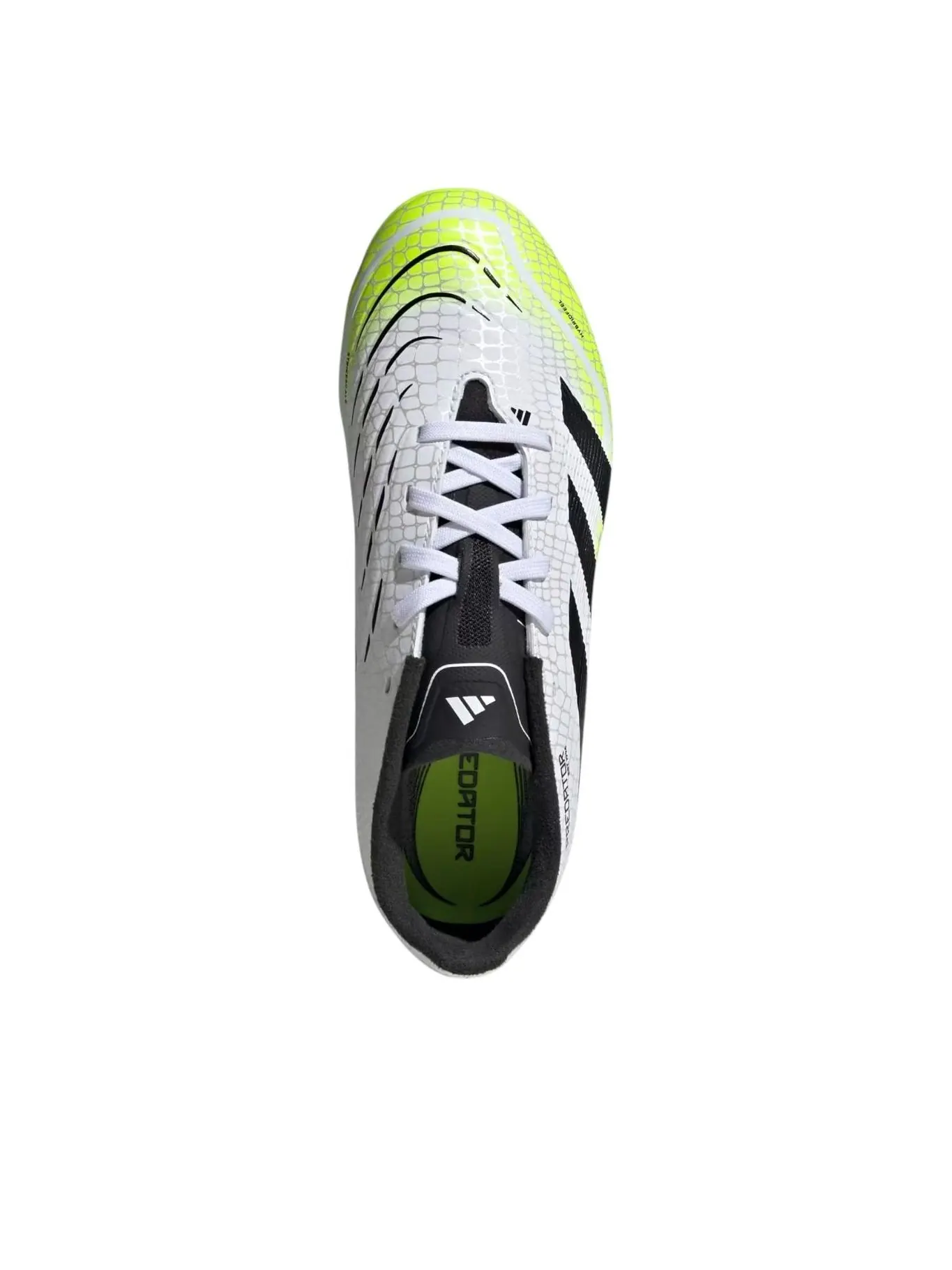 (GS) Adidas Predator League MG 'Cloud White Lucid Yellow' — изображение 3 из 5, белый/черный