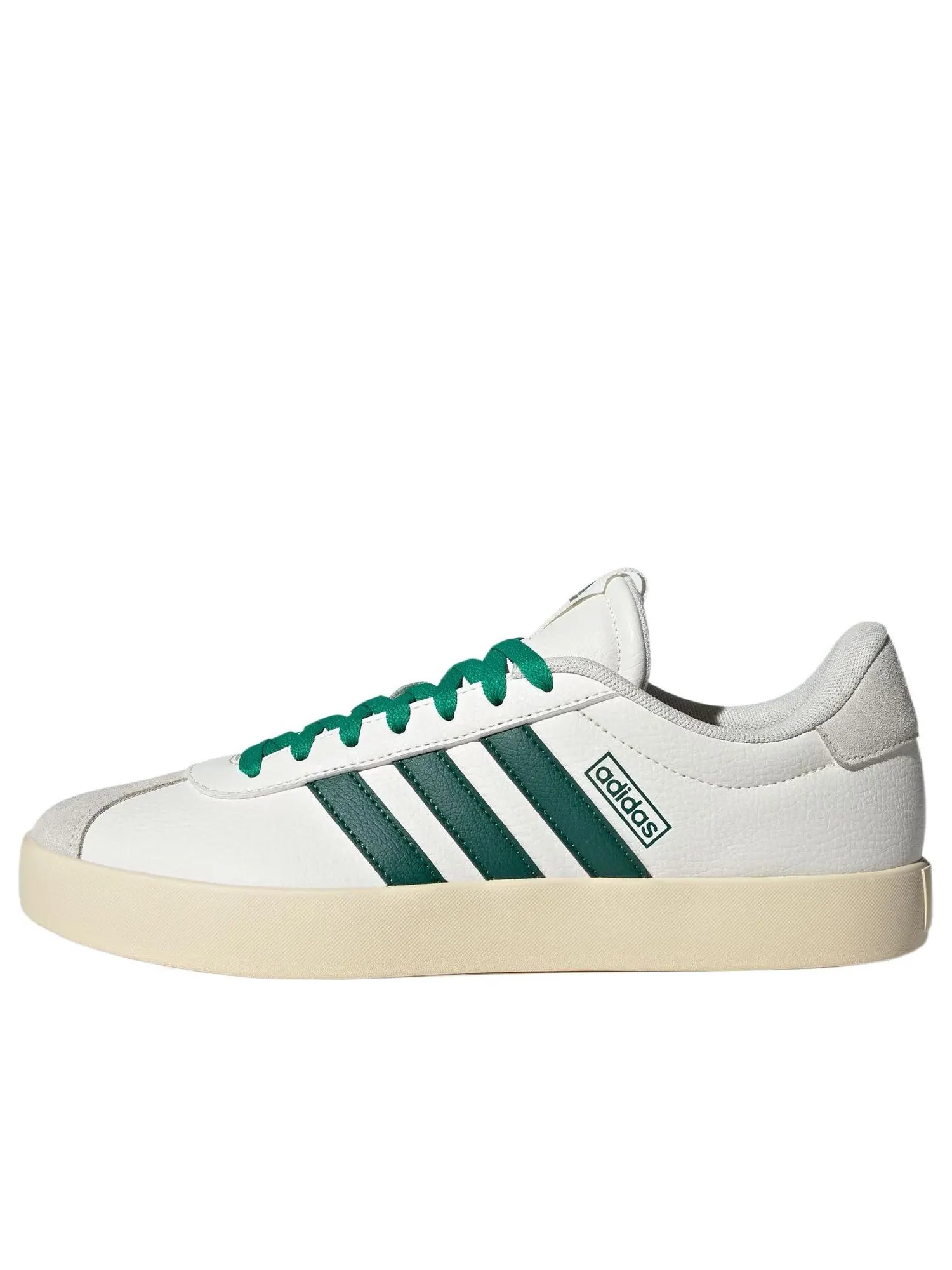 Кроссовки Adidas VL COURT 3.0 'White College Green' — изображение 1 из 5, белый/зеленый
