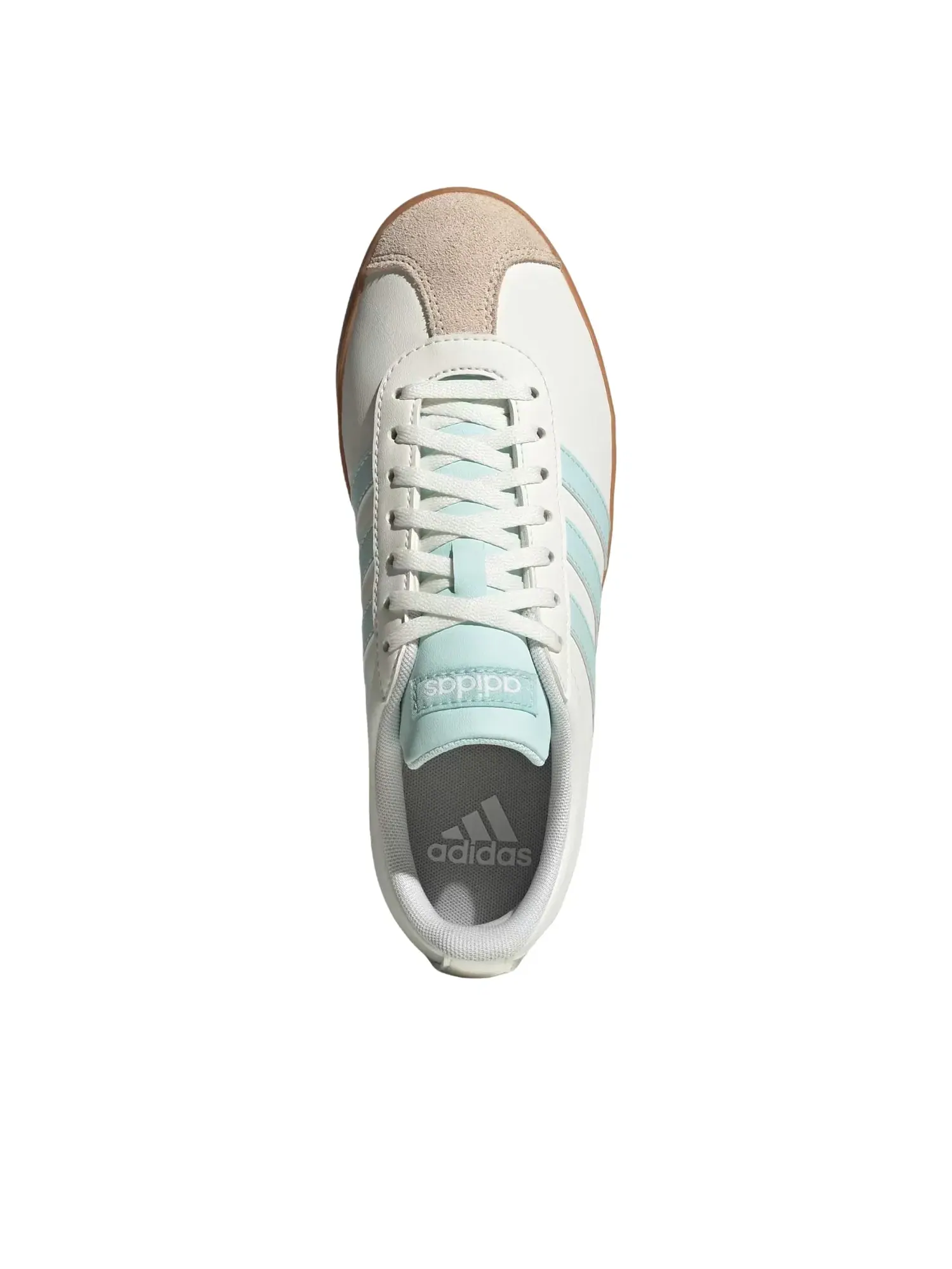 Женские кроссовки с кожаным верхом VL Court Base Adidas — изображение 4 из 5, белый