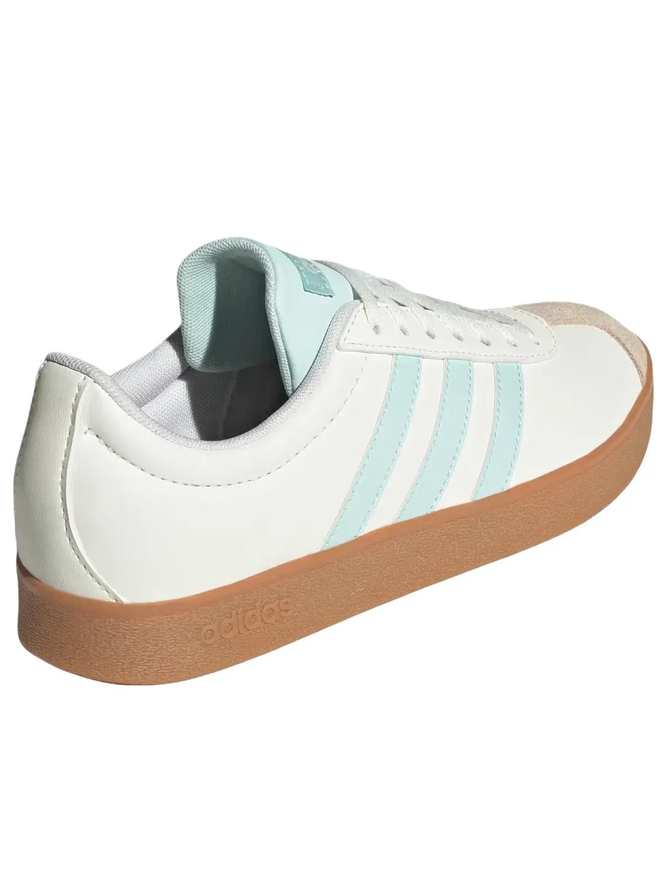 Женские кроссовки с кожаным верхом VL Court Base Adidas — изображение 5 из 5, белый