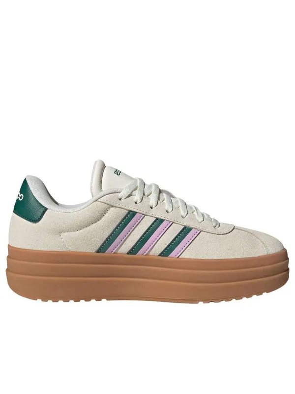 Кроссовки vl court bold Adidas — изображение 2 из 4, бежевый