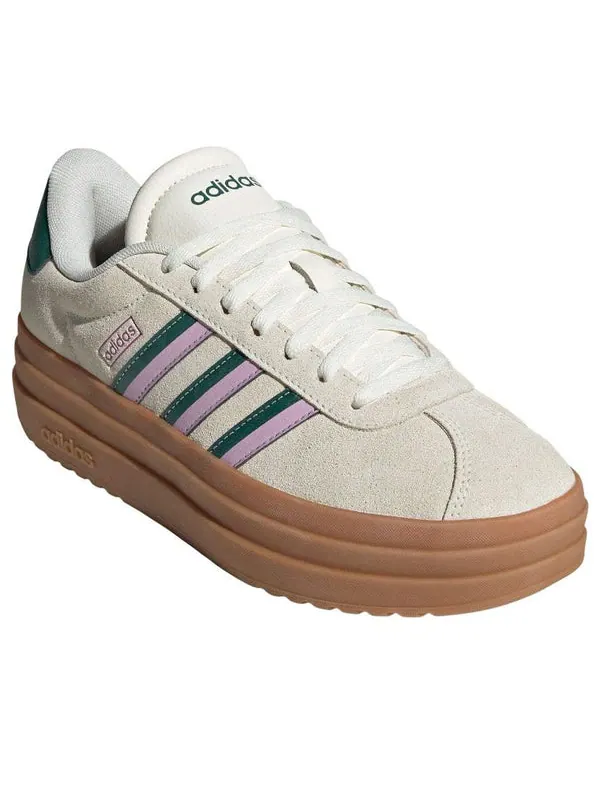 Кроссовки vl court bold Adidas — изображение 3 из 4, бежевый