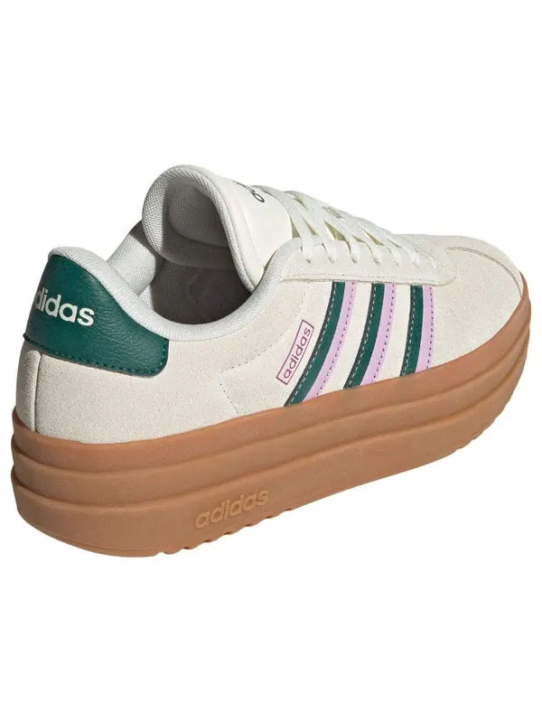 Кроссовки vl court bold Adidas — изображение 4 из 4, бежевый