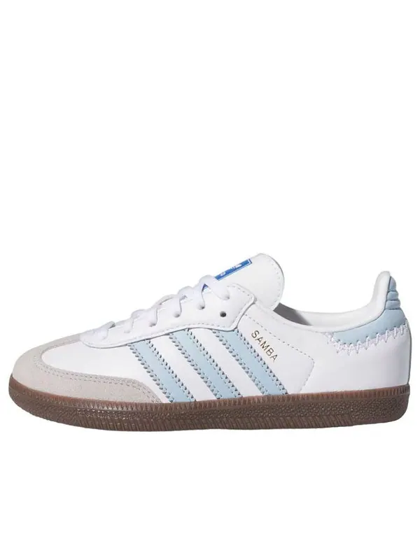 Кроссовки samba og 'cloud white sky blue' Adidas — изображение 1 из 4, белый/прозрачный/синий