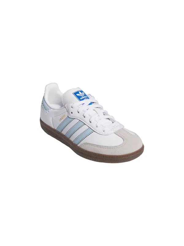 Кроссовки samba og 'cloud white sky blue' Adidas — изображение 3 из 4, белый/прозрачный/синий