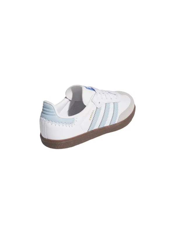 Кроссовки samba og 'cloud white sky blue' Adidas — изображение 4 из 4, белый/прозрачный/синий