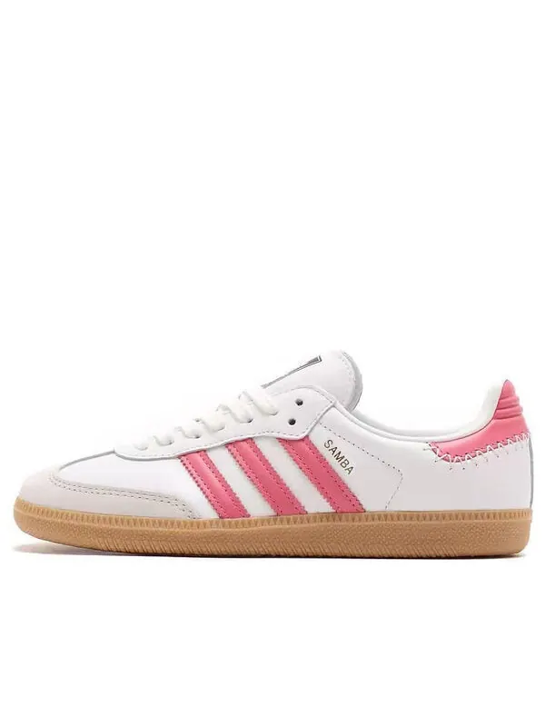 Кроссовки самба ог Adidas — изображение 1 из 4, белый/розовый/зеленый