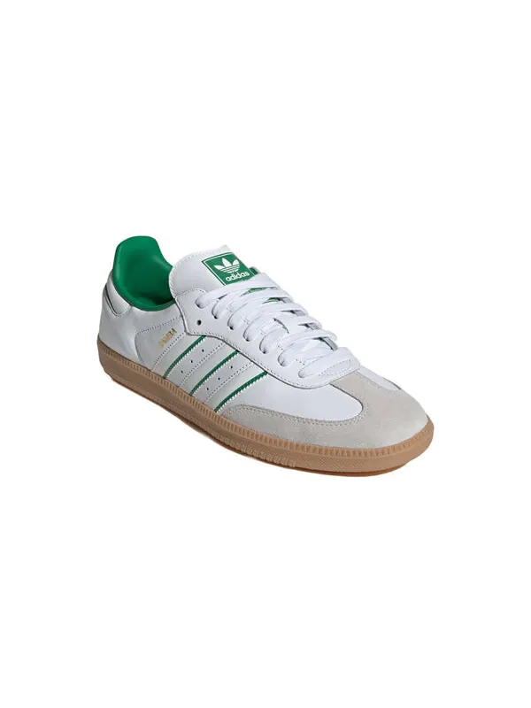 Кроссовки самба ог Adidas — изображение 3 из 4, белый/белый/зеленый