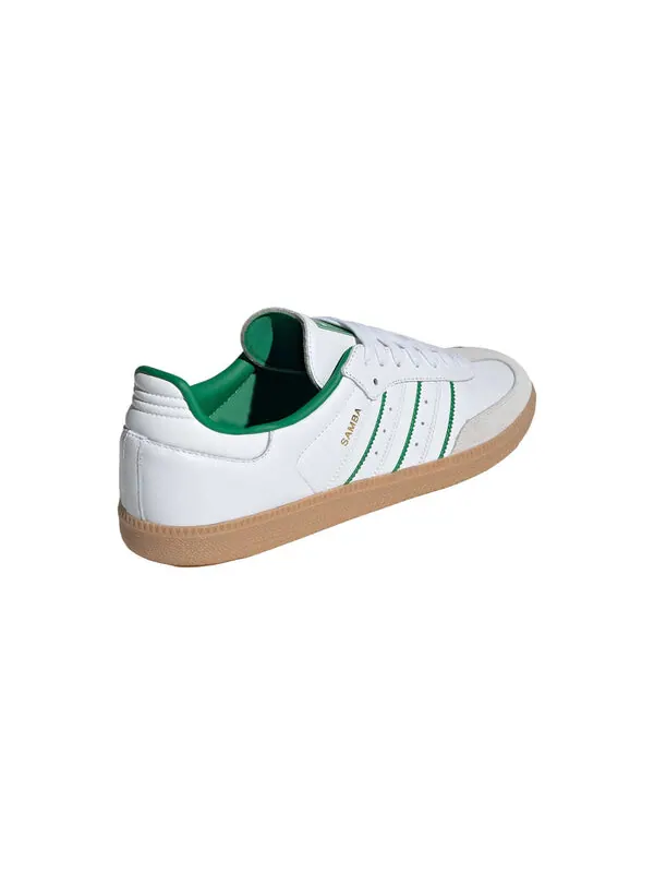 Кроссовки самба ог Adidas — изображение 4 из 4, белый/белый/зеленый