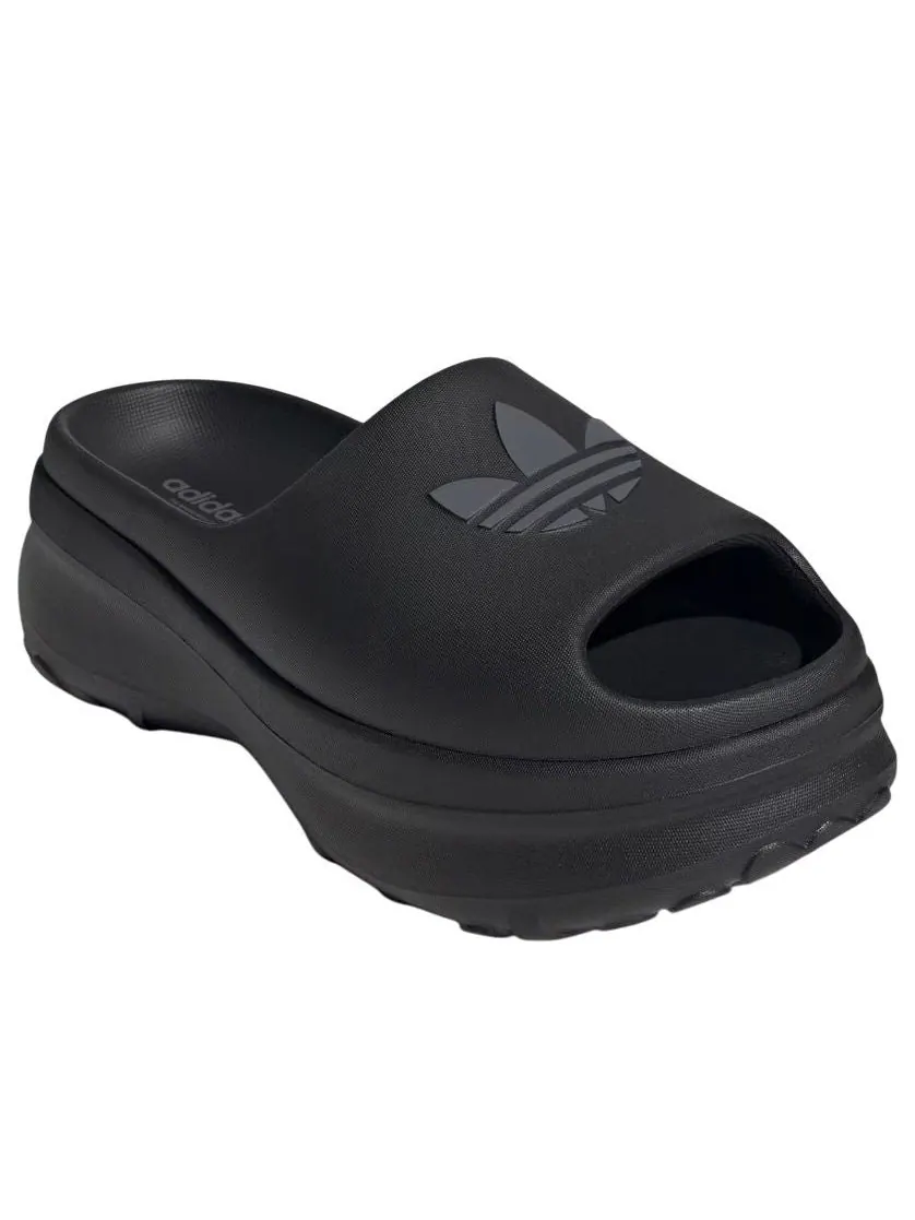 Шлепанцы (WMNS) adidas adiFOM Stan Smith Slides 'Core Black Grey Six' — изображение 3 из 6, черный