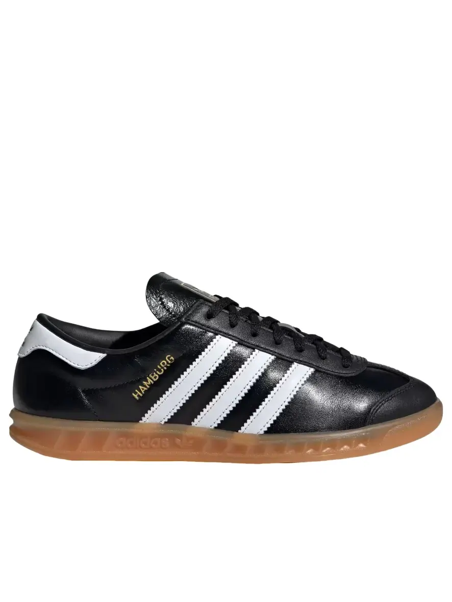 Кроссовки (WMNS) adidas Hamburg 'Black White Gum' — изображение 6 из 6, черный