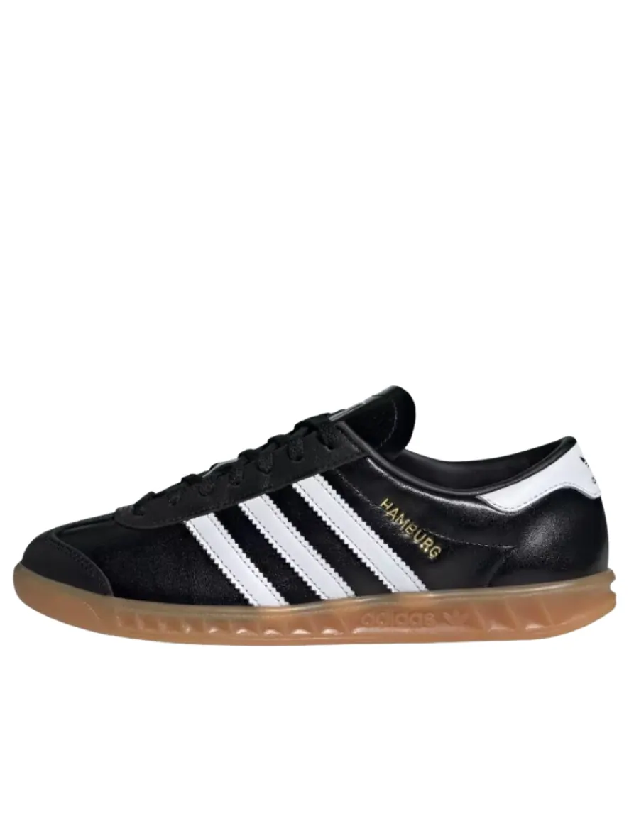 (WMNS) Adidas Hamburg 'Black White Gum' — изображение 1 из 6, черный/белый