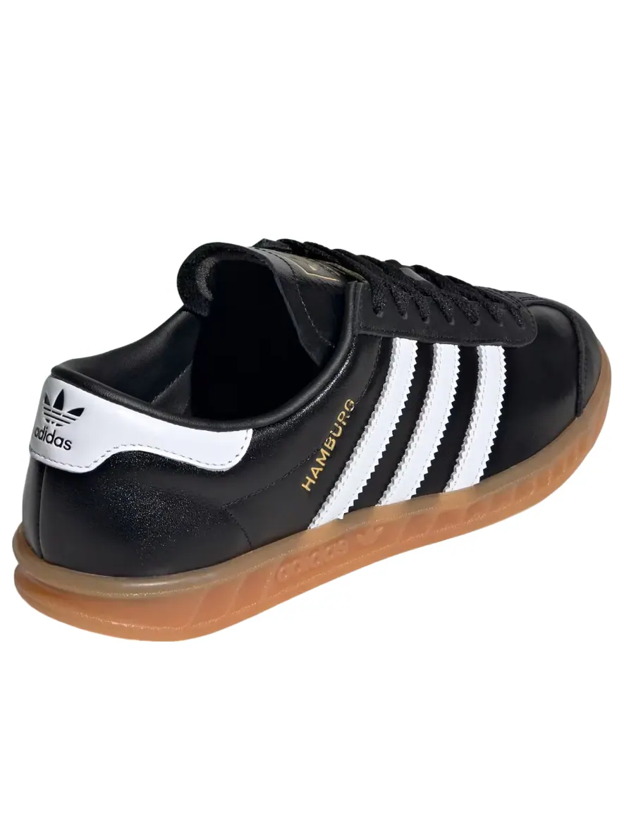 (WMNS) Adidas Hamburg 'Black White Gum' — изображение 3 из 6, черный/белый