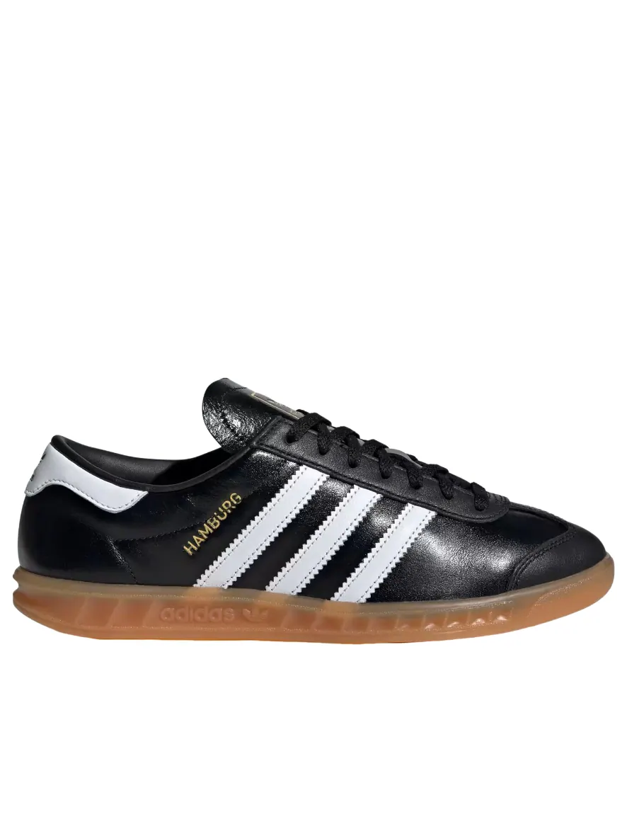 (WMNS) Adidas Hamburg 'Black White Gum' — изображение 6 из 6, черный/белый